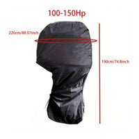 Outboard Motor Cover Weather-Resistant Outboard Engine Cover Resistant Hood for Boat Owners, Dock
