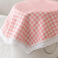 Japanese Style Lucky Cat Cotton Linen Dust Cover with Lace Tassel for Air Fryer Rice Cooker Blender Oven