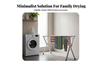 Foldable Drying Stand Indoor Outdoor Use Foldable X-Shaped Frame Clothes Horse Expandableable Garment Airer for Students, Families, Balcony, Indoors