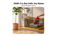 Foldable Storage Box Transparent View Clothes Storage Chest Dust-Proof