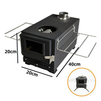 Foldable Legs Portable Wood Heater Ash Box Folding Camp Heater Multifunctional for Picnic