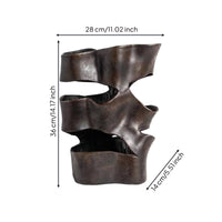 Resin Sculpture Vase Luxury Look Modern Resin Vase Home Decor for Lobby