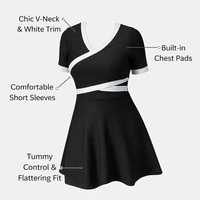 Swimsuits for Women Featuring a Modest Tankini Top and High Waist Shorts, Stylish Swimming Costume for Older Ladies