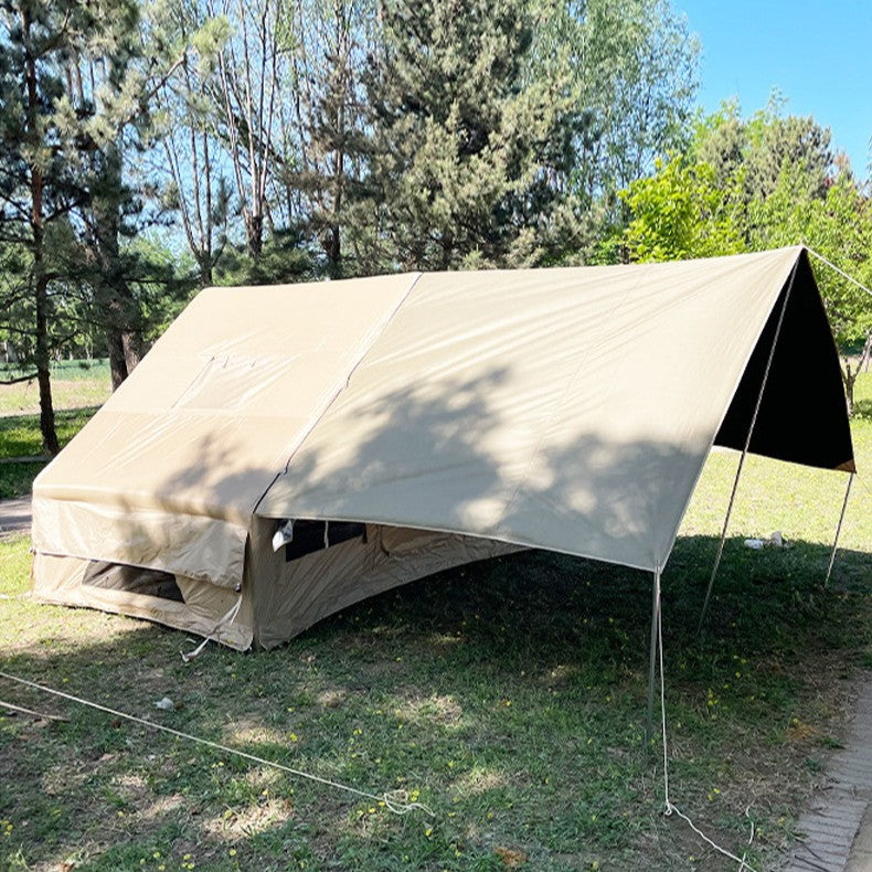 6㎡ Inflatable Tent for 3-6 People Outdoor Camping, Quick Setup, Silver-Coated, 2-in-1 Tent and Canopy