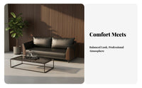 Professional Look Minimalist Metal Frame Couch Set Sofa and Table Group Commercial Furniture for Interior Designers, Office Managers, Business Owners, Reception Area, Waiting Room