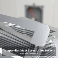 10 Pieces Easy Installation Stainless Steel Outlet Shim Provides Stable Support Outlet Spacer Shim Rust Resistant for Electricians, Handymen