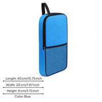 Rectangular Pickleball Paddle Storage Bag Rounded Corners Pickleball Bag Zipper Closure Zippered Sports Pouch Sturdy