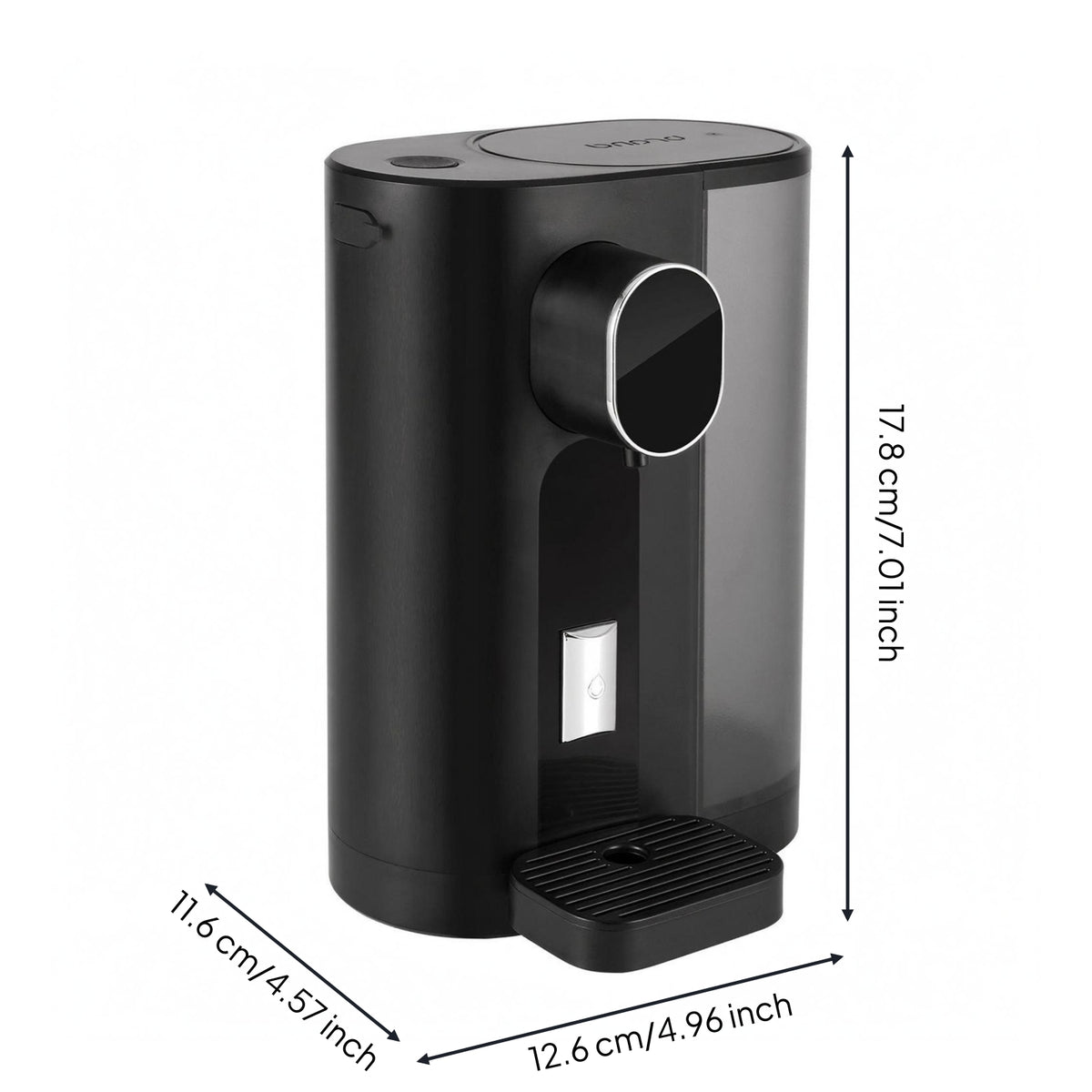 Press-to-Dispense Automatic Mouthwash Dispenser LED Screen Wall-Mounted Mouthwash Dispenser Rechargeable for Wash Area
