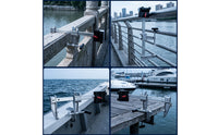 Secure Umbrella Clamp with Thumbscrew Adjustable Fishing Umbrella Holder Long-Lasting Hardware Versatile for Railing