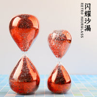 Creative Glass Hourglass Timer with Glitter