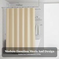 single-tone Color Shower Drape Waterproof Bathroom Curtain toolincludedcomplimentary Installation
