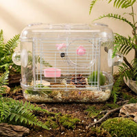 Large Hamster Cage with Multi-Layer Options, Luxury Hamster Cage Starter Kit with Ramps and Easy Tray for Syrian Dwarf Hamsters