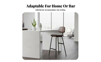 utilitarian aesthetic Lowsupport Bar Stool with supportrest High Chair Minimalist Design Seating Furniture Sturdy Frame for Homeowners, Adults, Business Owners, Restaurant, Cafe, Counter, Kitchen