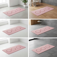 Extra-Large Exercise Mat with Carrying Strap Textured Exercise Mat with Bag Portable Roll-up for Yogis, Fitness Enthusiasts, Floor Workouts, Home Gym