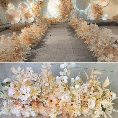 Wedding Stage Decoration Artificial Flower Arrangement for Aisle and T-stage