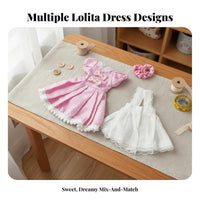 Princess Doll Dress Lace Trim 30cm Doll Outfit Bow Details for Kids, Pretend Play, Dollhouse