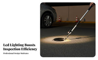 Under Vehicle Inspection Mirror Telescoping Handle Telescopic Inspection Mirror with Illuminating Includes Carrying Bag