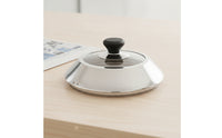 Domed Grill Dome Brushed Griddle Dome Compact Food Cover with Knob Versatile for Home Cooks