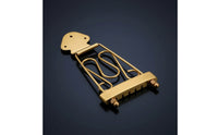 Polished Jazz Guitar Bridge Decorative Tailpiece with Bridge Electric Trapeze Tailpiece Stable Tuning for Luthier