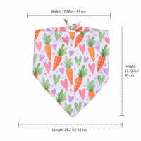 Dog Bandana For Easter, Cartoon Polyester Design, 64x45cm Pet Neckerchief, Big Brother Dog Bandana