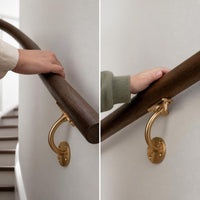 316L Stainless Steel Wall-Mounted Stair Handrail Bracket, Gold Finish