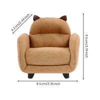 Dollhouse Animal Chair Handmade Model 1:12 Scale Single Sofa Doll Accessory for Collectors