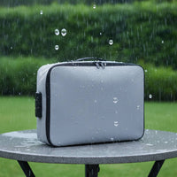 Water-Resistant Fireproof Document Box Heat Insulated Waterproof Certificate Holder Dust-Proof Multi-Layer File Organizer Large Capacity for Home, Office, Travel