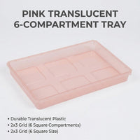 Plant Pots for House Plants and Flower Pots, Thickened Small Indoor Containers with Drainage Holes, Ribbed 10cm Pot Set with a Plant Tray, Clear