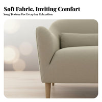Modern Design Multi-Seater Couch Space-Saving Upholstered Wooden Frame Sofa Sturdy Construction Living Room Seating Modular Options for Apartment Dwellers, Families, Homeowners, Lounge Area, Bedroom
