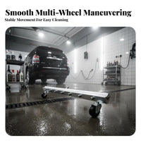 Pressure Washer Underbody Cleaner Versatile Use Car Chassis Washer on Wheels Two-Way-Function Undercarriage Cleaner for Garage