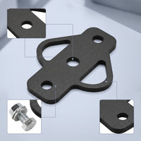 Trailer Hitch Adapter Plate Three-Point Hitch Adapter with Bolts Bolt-on Heavy Duty for Lawn Mower, Garden Tractor