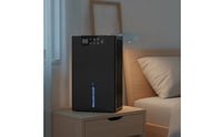 Touch Panel Dehumidifier with Digital Display Portable Dehumidifier with Transparent Water Tank Small Appliance Space-Saving for Basement