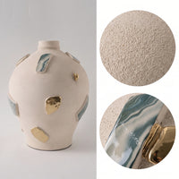 Ceramic Vase Textured Decorative Vase Abstract Display Ornament for Interior Designers, Living Room