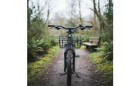Lightweight Mountain Bike Basket Shock Absorbing Front Bike Basket Stable Cycle Front Rack Easy Installation for Shopping, Pet Carrying, Outdoor Riding