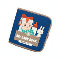 Book with Removable Doll Engaging Quiet Book with Doll Portable Crinkle for Babies, Car Travel, Stroller