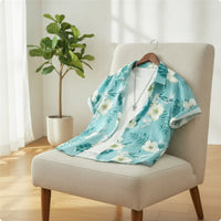 Printed Short-Sleeve Button-down Shirt Casual Button-Front Shirt Comfortable Apparel Versatile for Summer