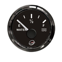 Marine Water Level Gauge Twin Resistance Input Marine Water Gauge 52 Mm Mount Vehicle Instrument for Yacht, Truck