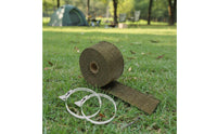 Tent Burner Chimney Protector Includes 2 Adjustable Clamps Heat Protection Sleeve Camping Gear for Campers, Outdoor
