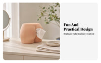 Organic Shape Decorative Tissue Box Holder Minimalist Sculptural Tissue Box Cover Home Accent