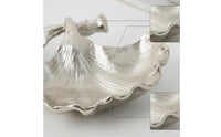Metal Leaf Tray Textured Leaf Tray Elegant for Coffee Table, Console