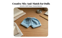 Doll Shorts Multiple Color Options Doll Shorts Cuffed Toy Accessory for Hobbyists