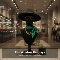 Black Velvet Mannequin Head Easy to Clean Velvet Mannequin Head Non-Slip Surface
