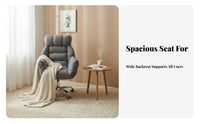 Reclining Backrest Upholstered Armchair with Footrest Luxuriously Cushioned Cushioning Upholstered Recliner with Footrest Padded Cushion Lounge Chair Ergonomic for Home Inactiveice Workers, Students, Young Adults, Bedroom, Dorm Room, Leisure Time