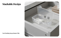 Small Clear Box Multipurpose Compact Storage Box Lightweight Mini Rectangular Container for Crafters, Hobbyists, Craft Room, Office, Workshop