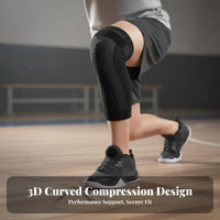 Knitted Knee Support with Strap Thermal Long Knee Compression Sleeve for Workout