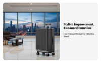 Built-in Combination Lock 20unit Side-Opening Trolley Airline-Approved Size Frontentry hard-sided hand luggage Large Capaurban Rolling Suitcase 360-Degree casters for journeyers, Frequent travelers, escapeers, Airport, escape, short journey