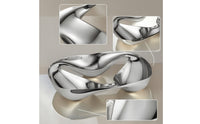 Fruit Tray Stainless Steel Snack Tray Polished Tableware for Parties