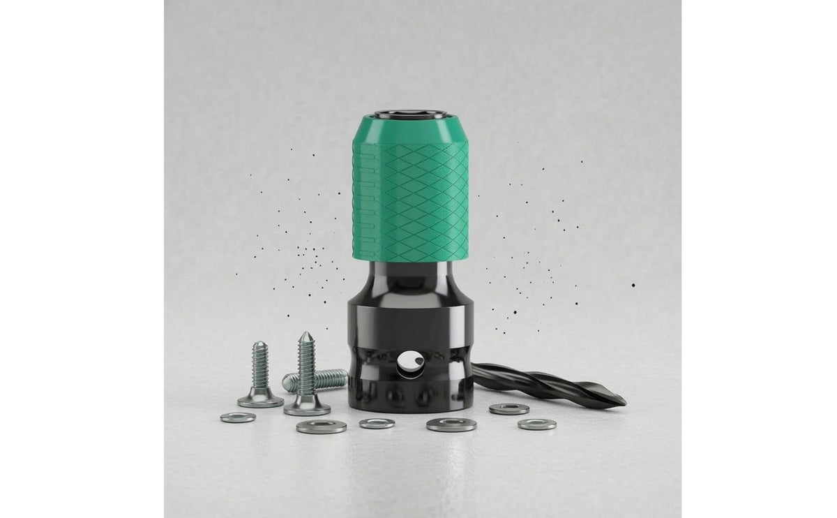 Knurled Telescopic Adapter Head Textured Grip Hex to Square Socket Adapter Rubber Band Tool Accessory Forged Metal