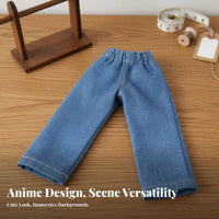 Doll Clothes Modern Design Doll Hoodie Fashionable Miniature Button-up Sweatshirt for Display