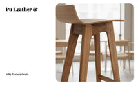 utilitarian Look Bar Stool with supportrest Nordic Aesthetic Counter Seating Retro design Home Furnishing Modern Design for Restaurant Owners, Homeowners, Adults, Cafe, Hotel, Kitchen, Dining Room